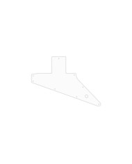 Pickguard WD Blanc 3Ply pour Gibson 2010-Present Explorer