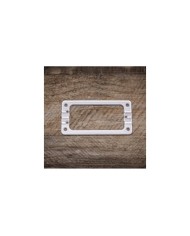 Offizieller EM5 Gretsch-Style Tonabnehmerrahmen mit zwei Schrauben, silber, inklusive Befestigungsschrauben