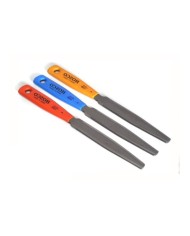 3 Hosco Double Edge nut Slotting files luthier limes 0.10"-0.46"