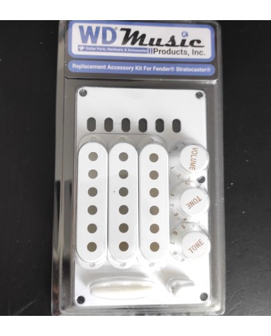 WDMusic Zubehörset Weiß für Stratocaster