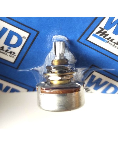 Linkshänder- oder Reverse-Taper-Potentiometer WDMusic/Alpha 250 Ko Audio Split Shaft, 6mm