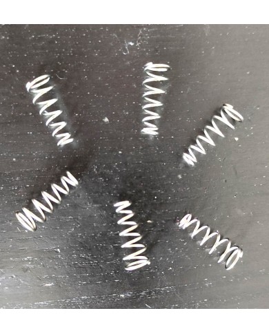 6 vernickelte Einstellfedern für Strat-Pickup, 18 mm