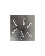 6 vernickelte Einstellfedern für Strat-Pickup, 18 mm