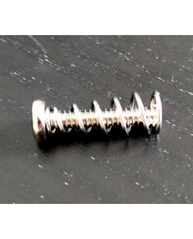 6 vernickelte Einstellfedern für Strat-Pickup, 18 mm