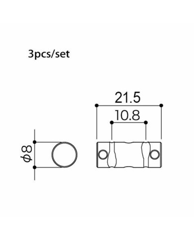 Gotoh In-Tune BS Vintage-kompensierte Saitenreiter für Tele 10.8mm