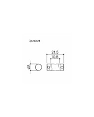 Gotoh In-Tune BS Vintage Compensated Brass Saddles 10.8mm