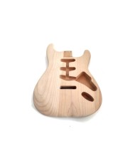 Unlackierter Stratocaster-Korpus aus 3-teiligem Erlenholz