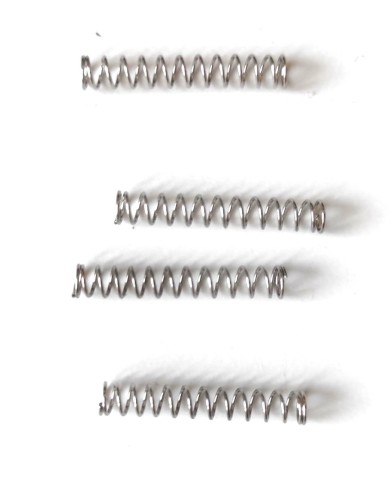 Set mit 4 geraden Nickel-Federn für Humbucker 30mm