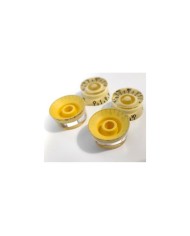 4 Gibson LP SG Vintage-style Speed Knobs Cream metric 18 splines not engraved