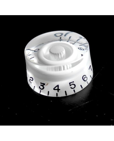 1 Speed Knob style Gibson LP SG Plexi, weißer Hintergrund, ohne Bass, metrisch, 18 Splines