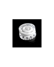 1 Speed Knob style Gibson LP SG Plexi, weißer Hintergrund, ohne Bass, metrisch, 18 Splines