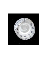 4 Boutons Speed Knob style Gibson LP SG Plexi fond Blanc NON Graves metrique 18 splines