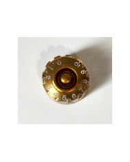 1 Gold Gibson LP SG Vintage-style notch Speed Knob metric 18 splines not engraved