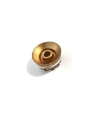 1 Bouton Speed Knob plexi avec encoche style Gibson dore NON Graves metrique 18 splines
